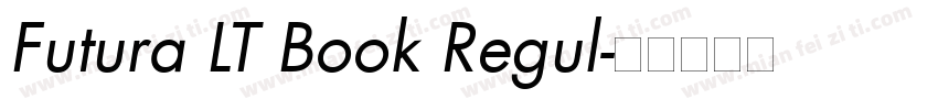 Futura LT Book Regul字体转换